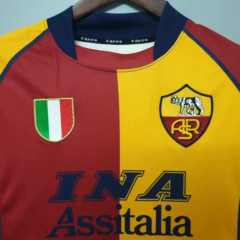 Retro AS Roma 2001-02 Home Football jersey retro