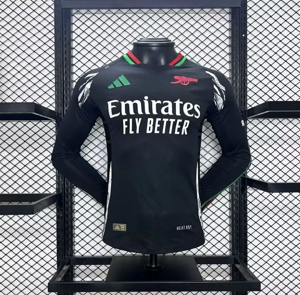 Player 2024-25 Arsenal Away Long Sleeves Football jersey