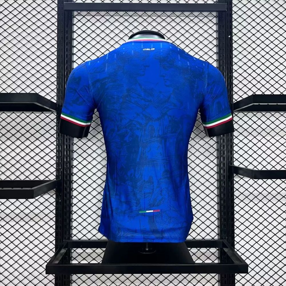 2024-25 Italy Euro Blue co-branded version football jersey