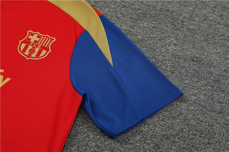 2024-25 Short Sleeve Training Wear Barcelona red