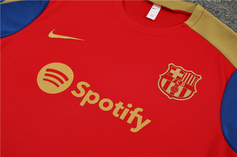 2024-25 Short Sleeve Training Wear Barcelona red