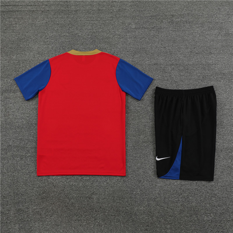 2024-25 Short Sleeve Training Wear Barcelona red