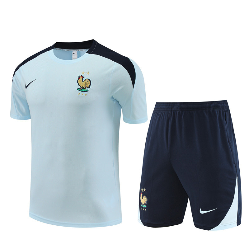 2024-25 France Short-sleeved training clothes