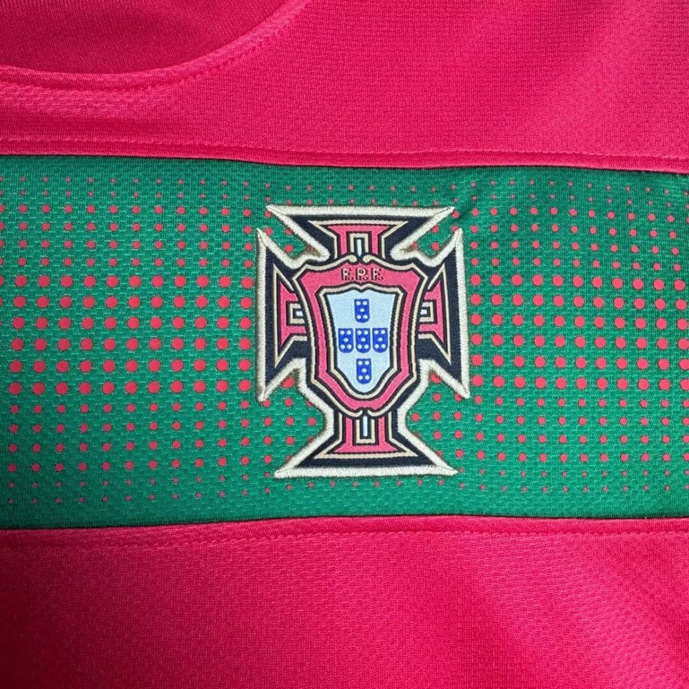 2010 Portugal Home retro football jersey Fan version
