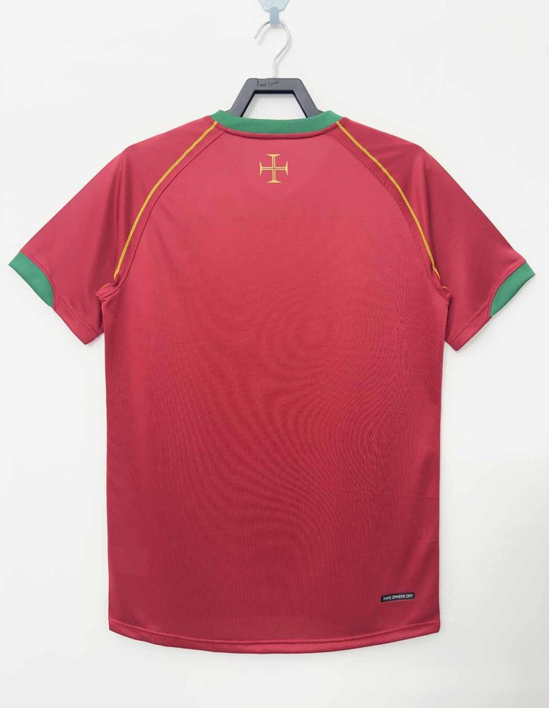 2006 Portugal home Retro Football jersey FIGO F.COUTO C.RONALDO RUI COSTA