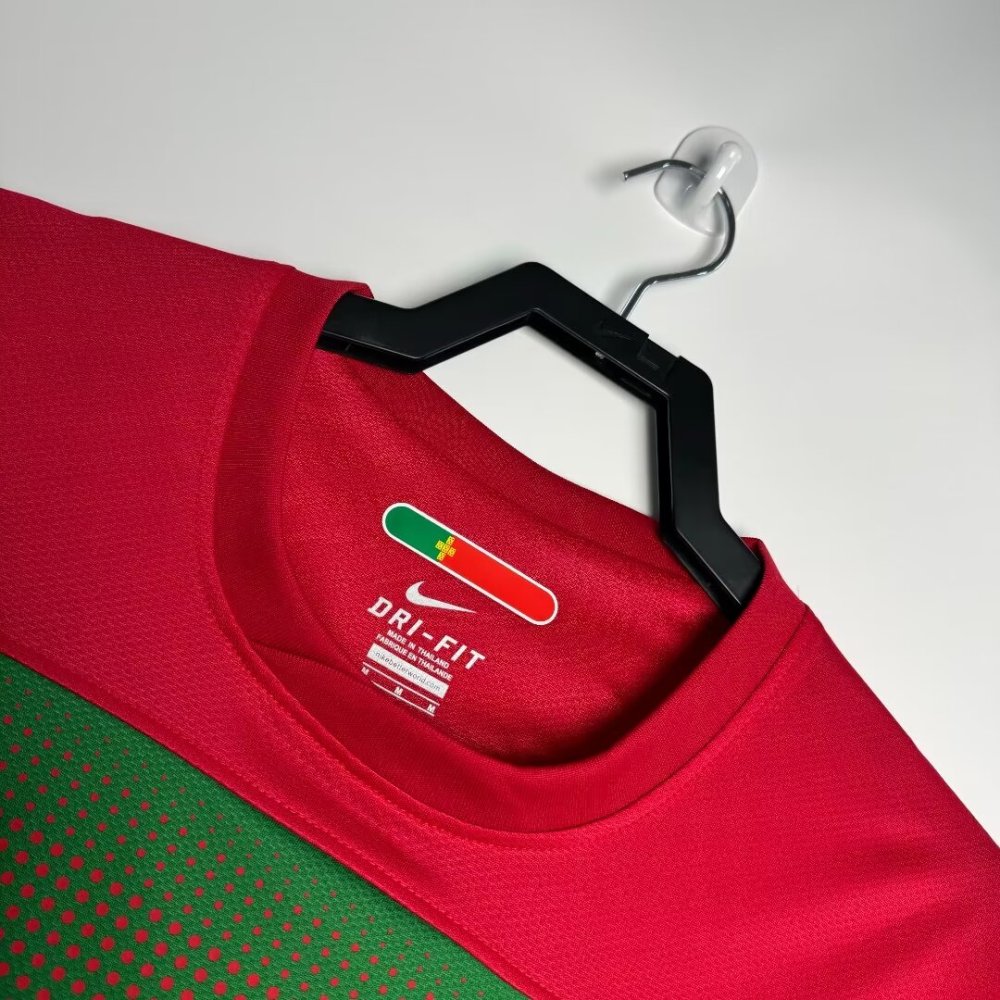 2010 Portugal Home retro football jersey Fan version