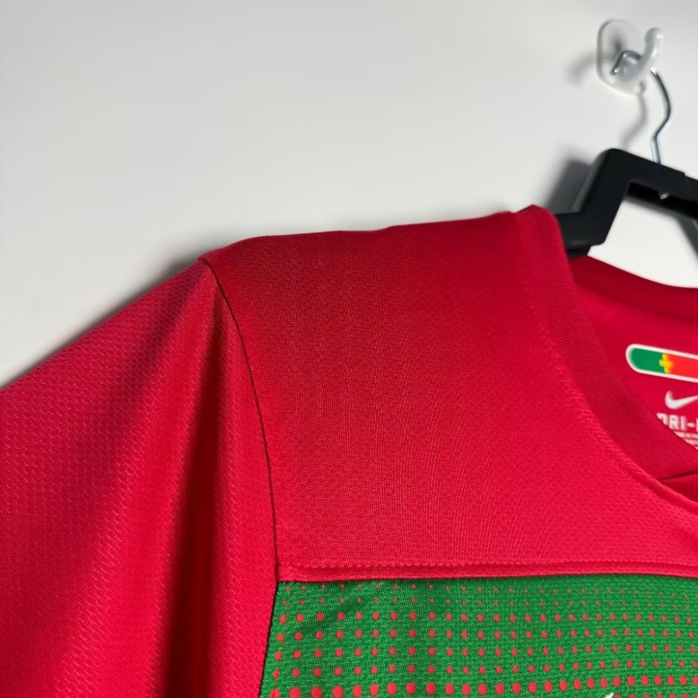 2010 Portugal Home retro football jersey Fan version