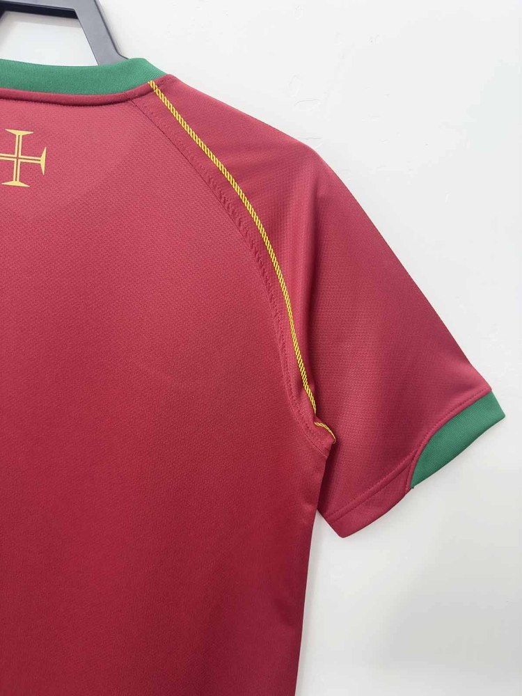 2006 Portugal home Retro Football jersey FIGO F.COUTO C.RONALDO RUI COSTA