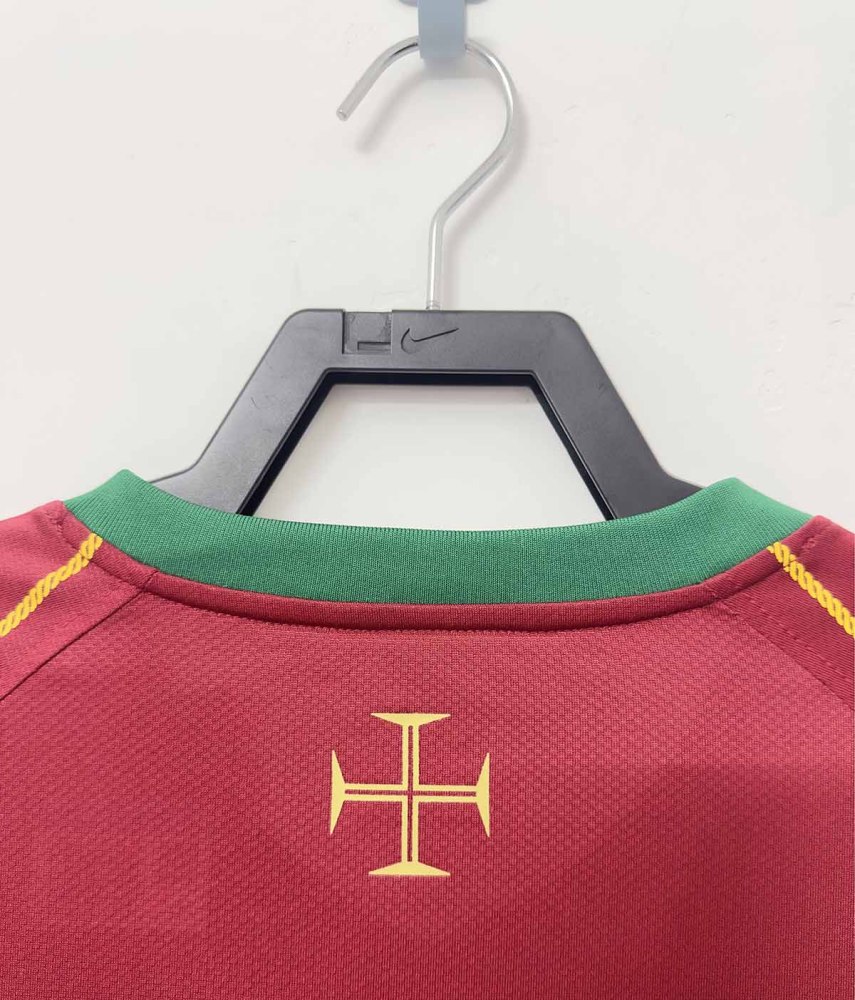 2006 Portugal home Retro Football jersey FIGO F.COUTO C.RONALDO RUI COSTA