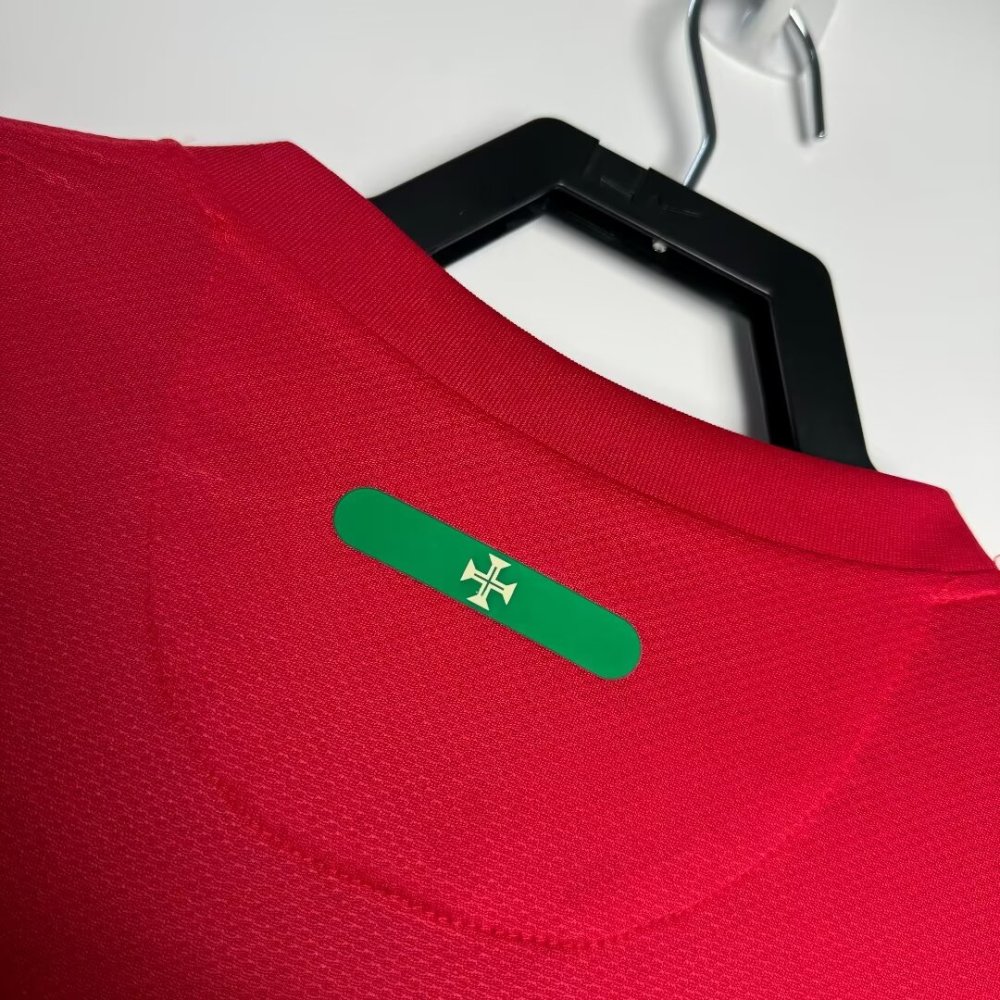 2010 Portugal Home retro football jersey Fan version