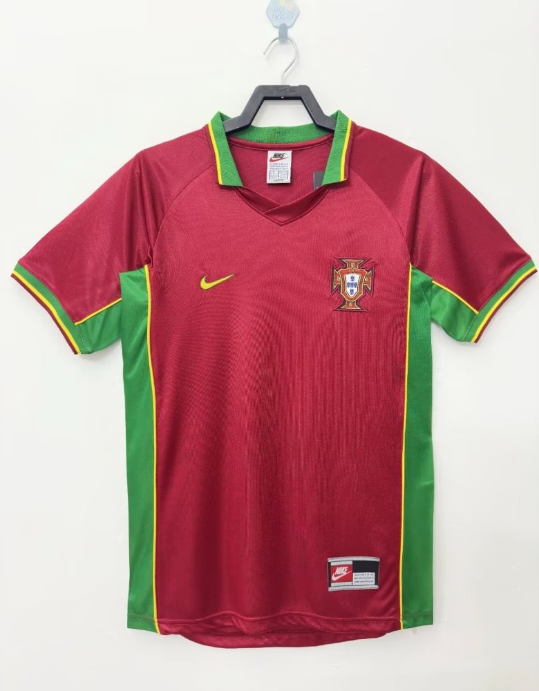 1998 Portugal Home Retro Football jersey