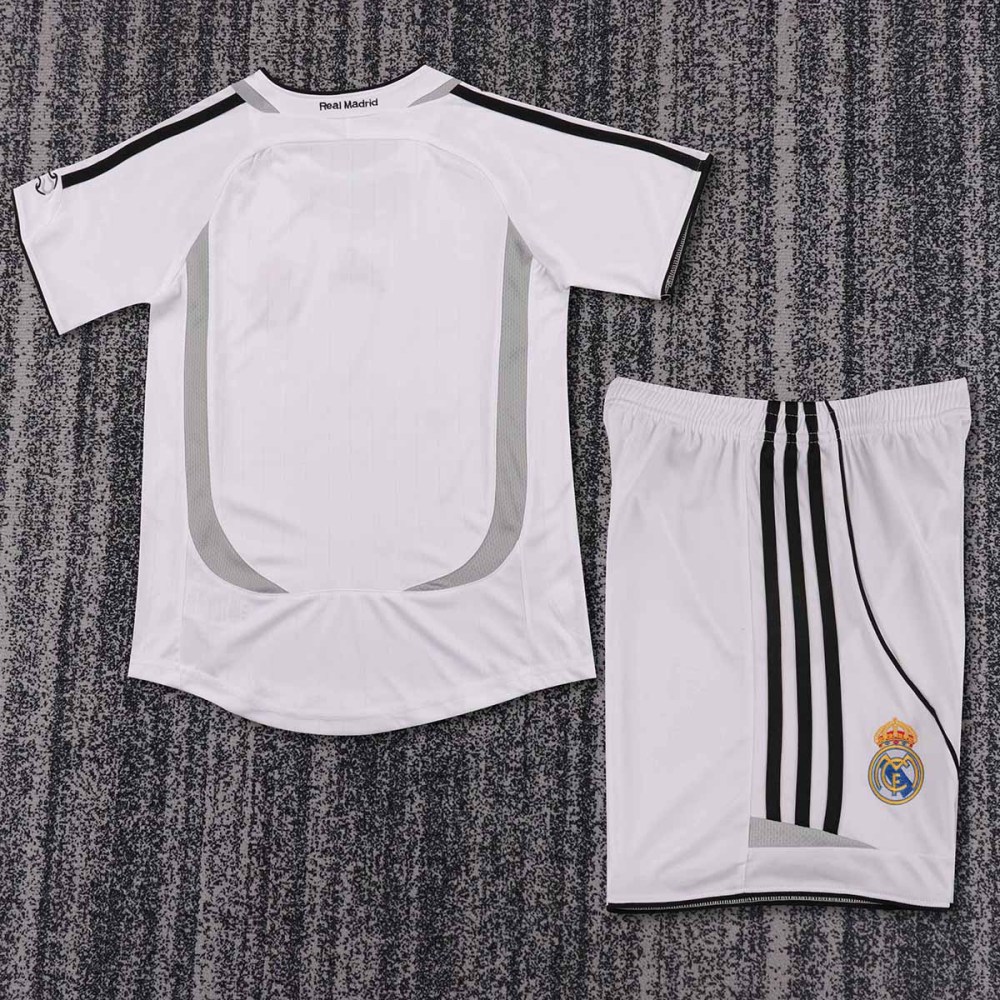 2006-07 Real Madrid Home Retro Kids Soccer Jersey