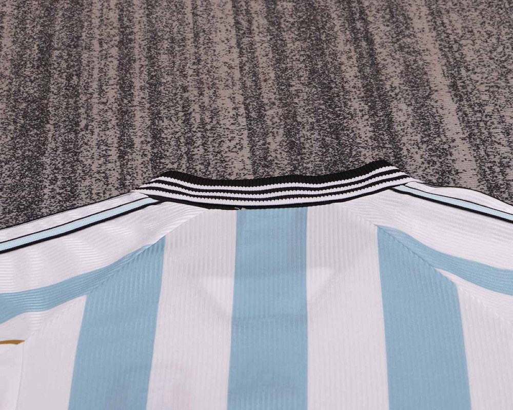 1998 Argentina Home kids Retro Football Jersey