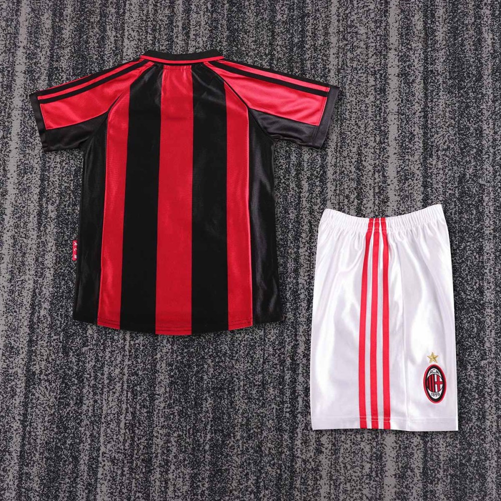 1998-99 AC Milan  Home Retro KIDS Football jersey