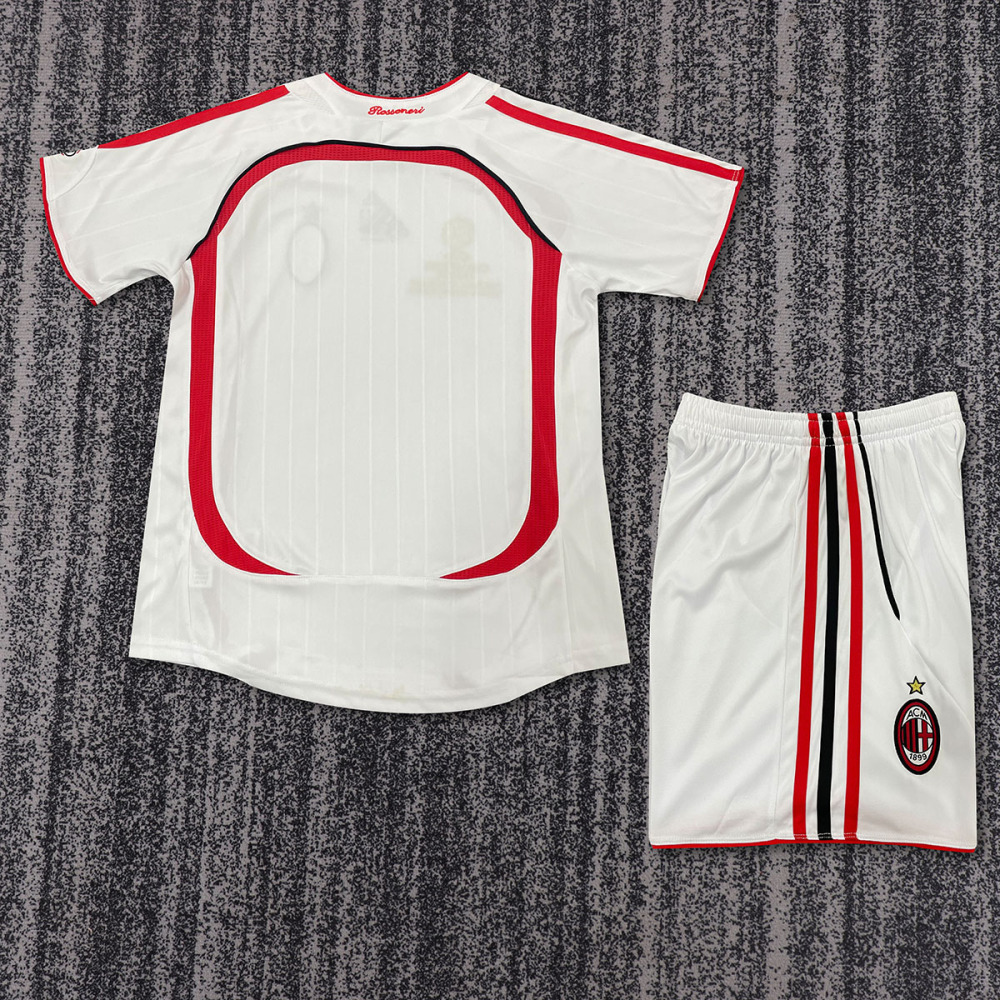 2006-07 AC Milan  Away  Retro KIDS Football jersey