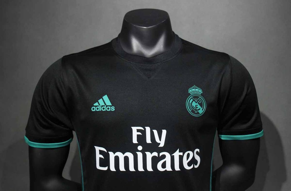 2017-18 Real Madrid Player second away Player Edition Ronaldo Benzema Bale Sergio Ramos Isco Kroos Modric football jersey retro