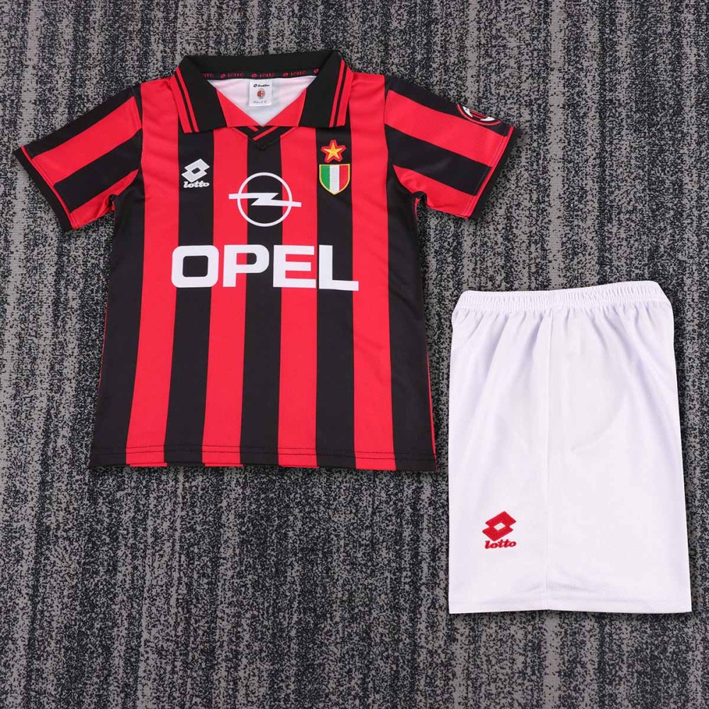 1996-97 AC Milan  Home Retro KIDS Football jersey