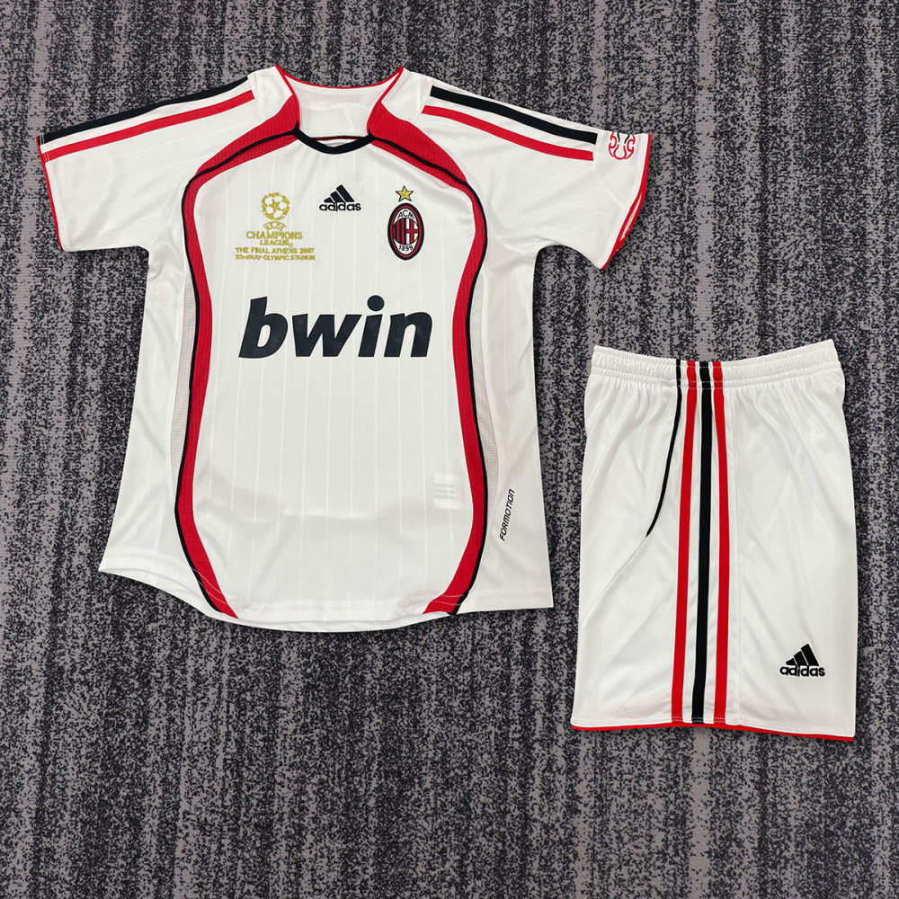 2006-07 AC Milan  Away  Retro KIDS Football jersey