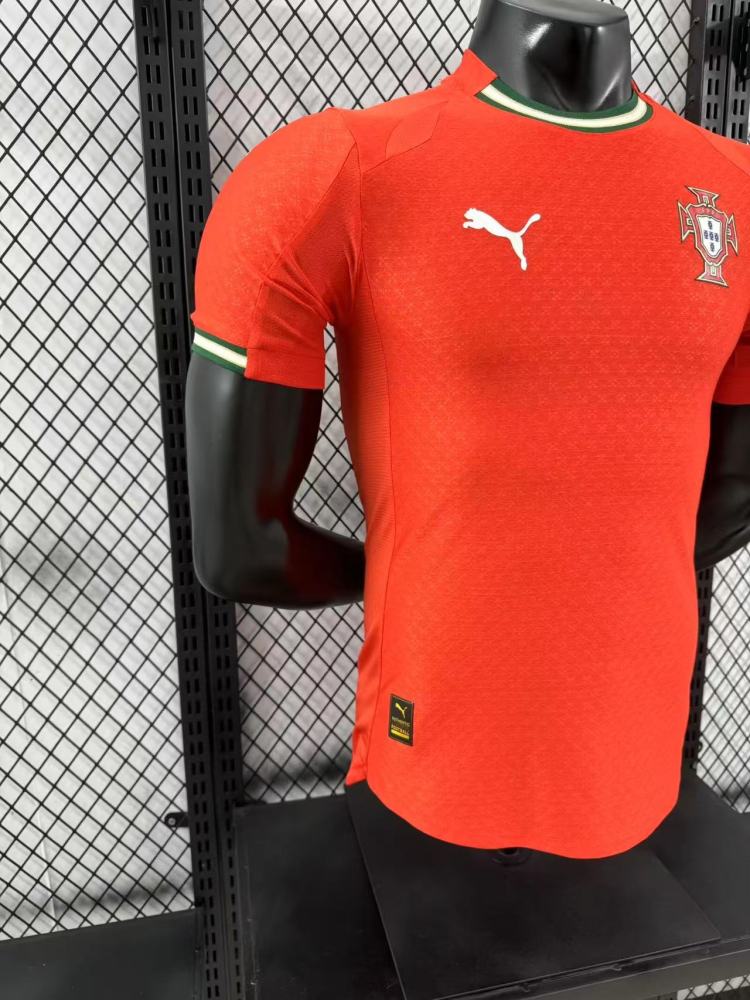 Player Edition 2025-26 Portugal Home Football jersey-- RONALDO BERNARDO G. RAMOS B.FERNANDES PEPE R. LE?O