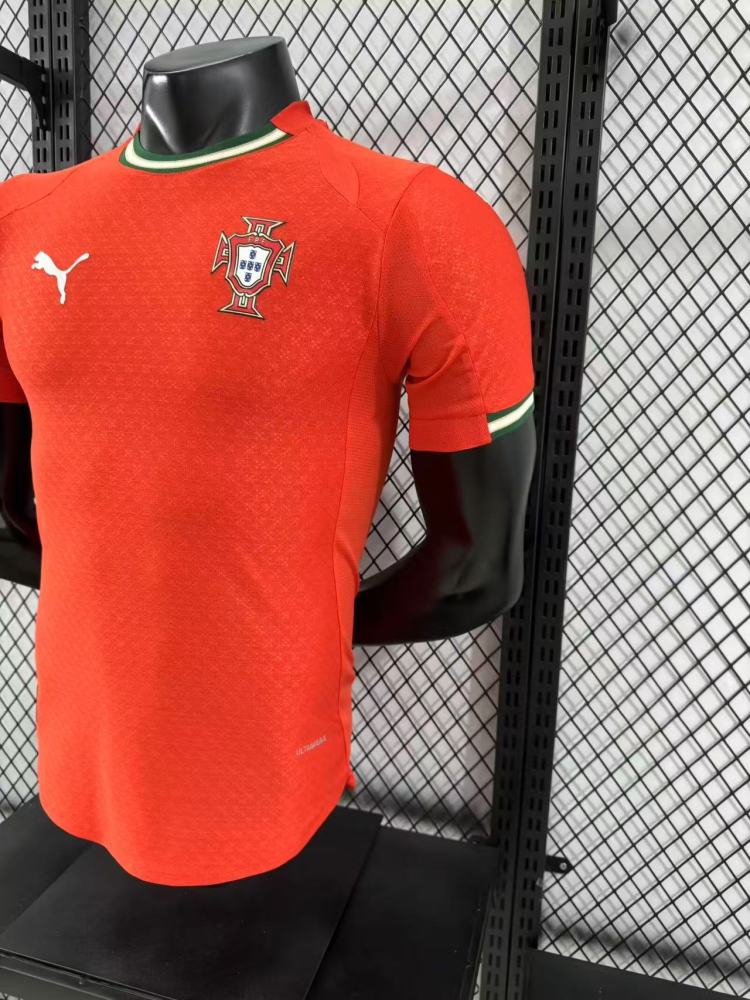 Player Edition 2025-26 Portugal Home Football jersey-- RONALDO BERNARDO G. RAMOS B.FERNANDES PEPE R. LE?O