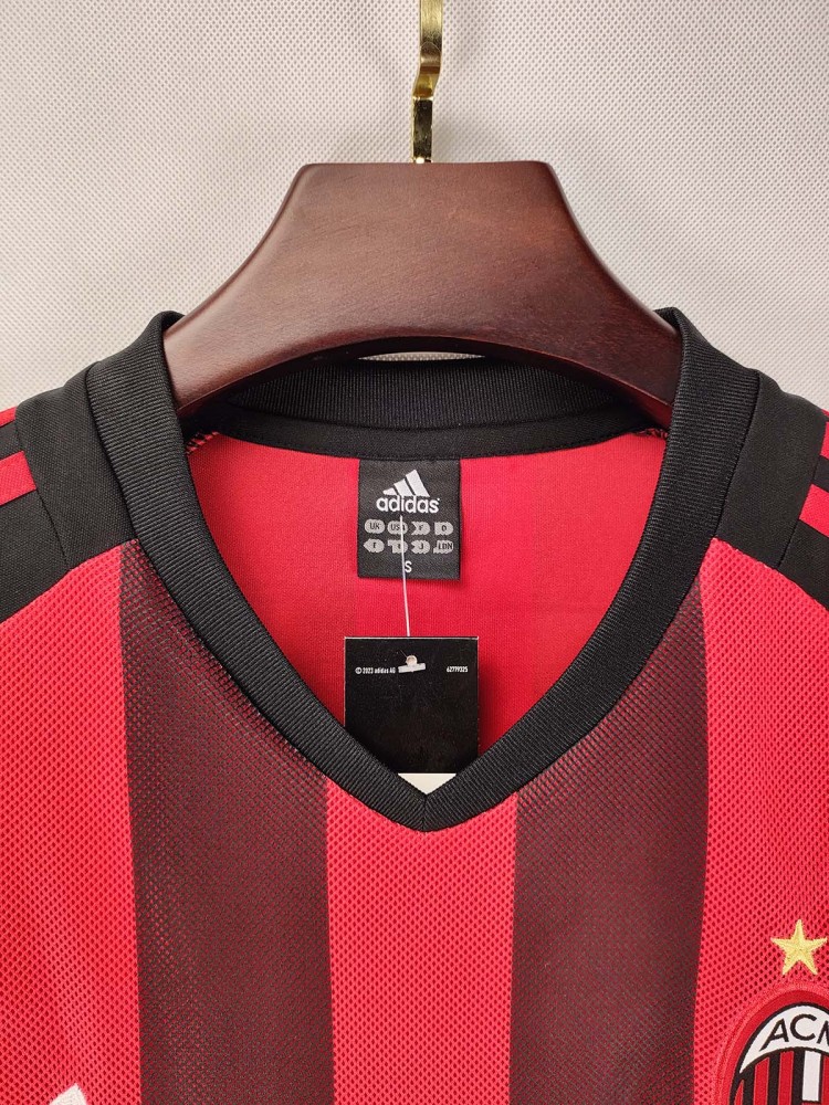 Fan Edition Retro 2002-03 AC Milan Home Retro Football jersey  Champions League Final Edition