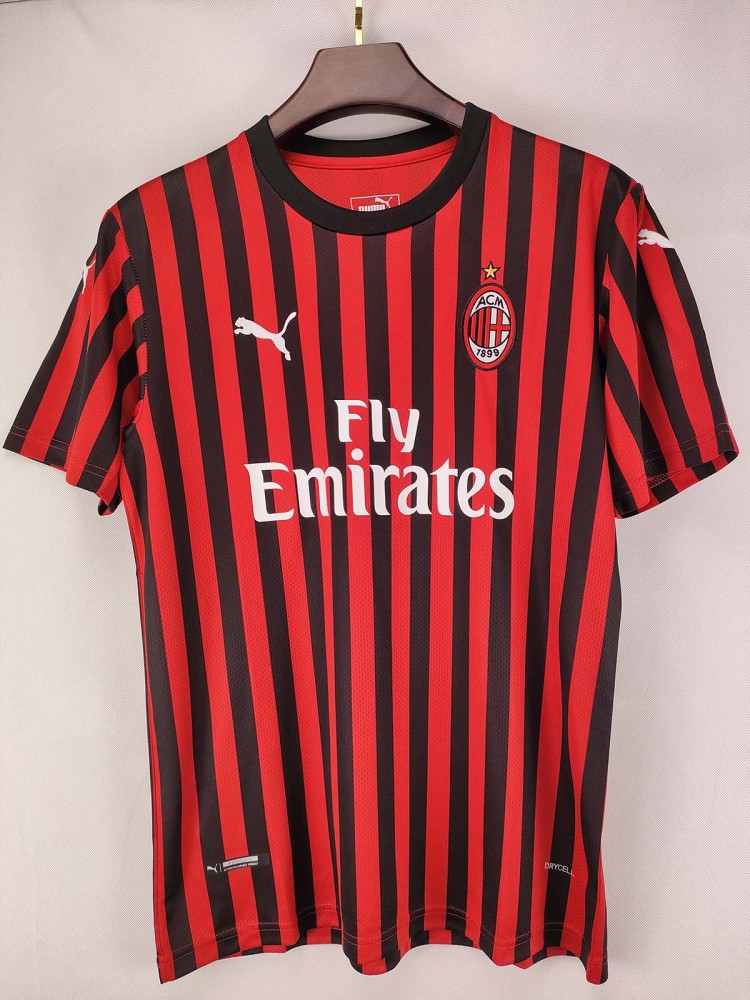 Fan Edition Retro 2019-20 AC Milan Home Retro Football jersey