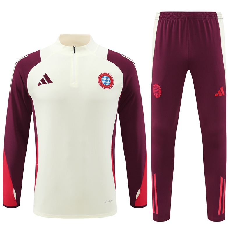 2024-25 Bayern Munich Kids half pull training suit jersey set