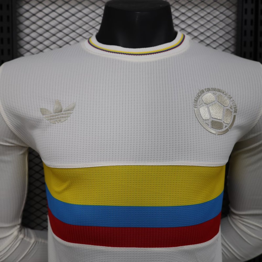 Player 2024-25 Colombia 100th Anniversary Long Sleeve Football jersey