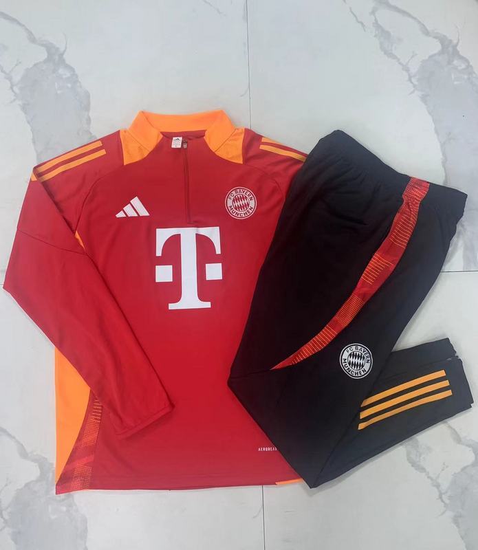 2024-25 Bayern Munich Kids half pull training suit jersey set