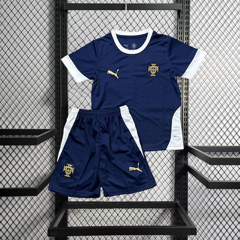 2025-26 Portugal Royal Blue Training kids Football jersey