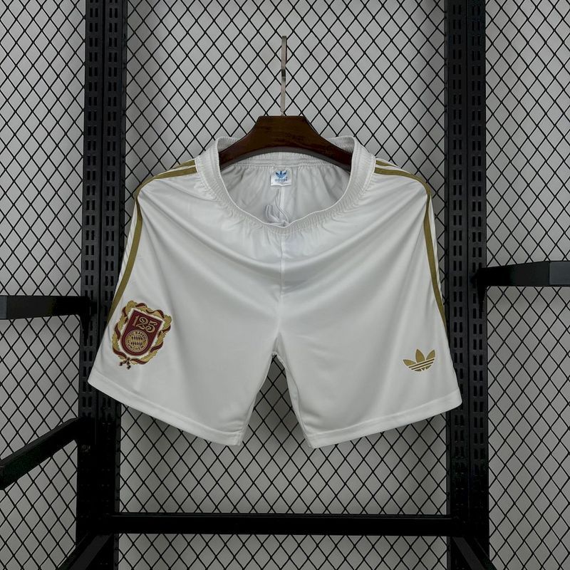 2024-25 Shorts Bayern Munchen 125th anniversary white Football jersey