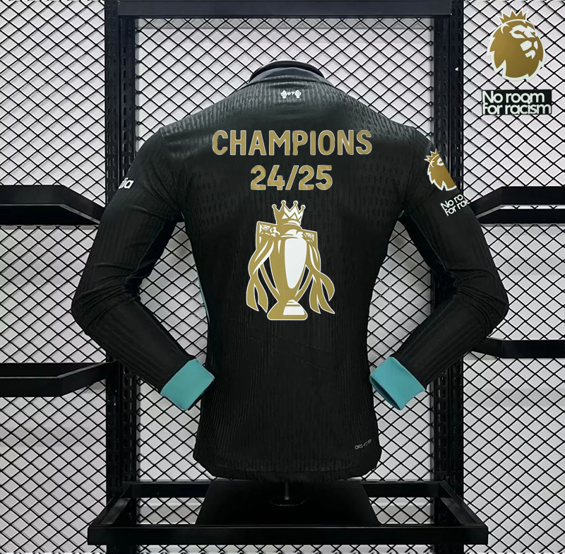 2024-25 CHAMPIONS Liverpool  Away Long Sleeves Football jersey