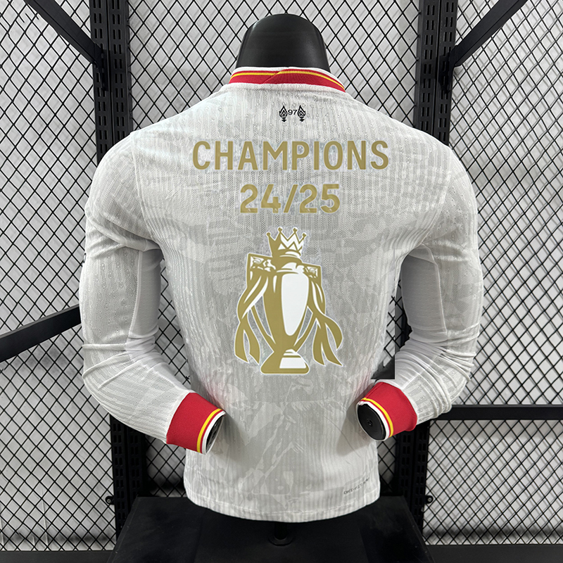 Player 2024-25 CHAMPIONS Liverpool III Away Long sleeves Football jersey