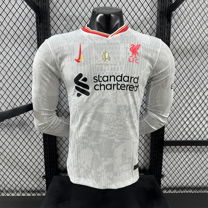 Player 2024-25 CHAMPIONS Liverpool III Away Long sleeves Football jersey
