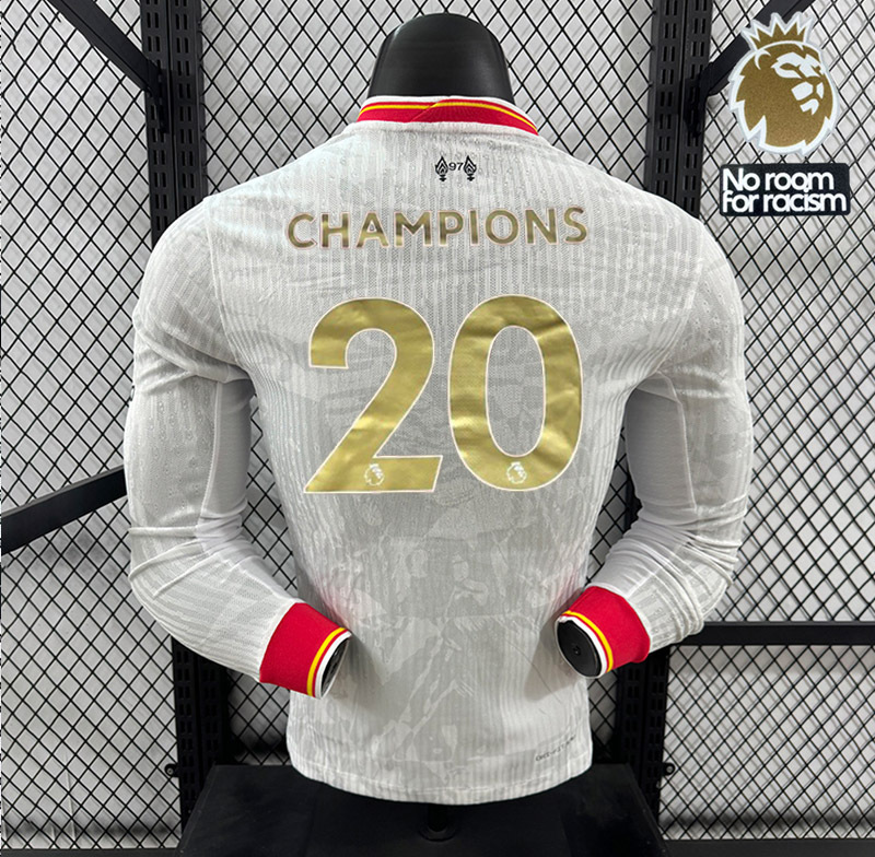 Player 2024-25 CHAMPIONS 20 Liverpool III Away Long sleeves Football jersey