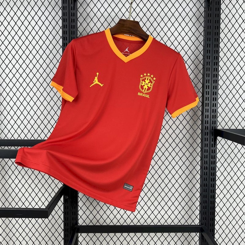 2025-26 Brazilian season Jordan red special edition Football jersey