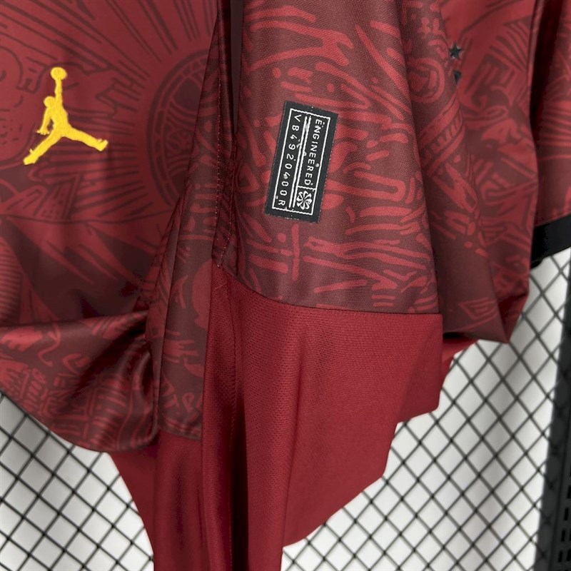 2025-26 Brazil season Jordan maroon special edition Football jersey
