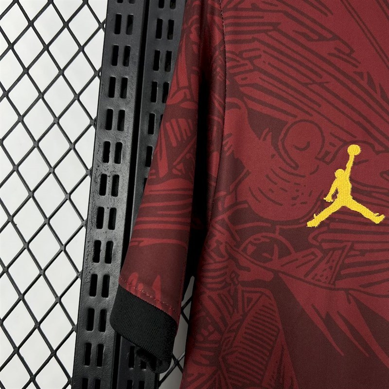 2025-26 Brazil season Jordan maroon special edition Football jersey