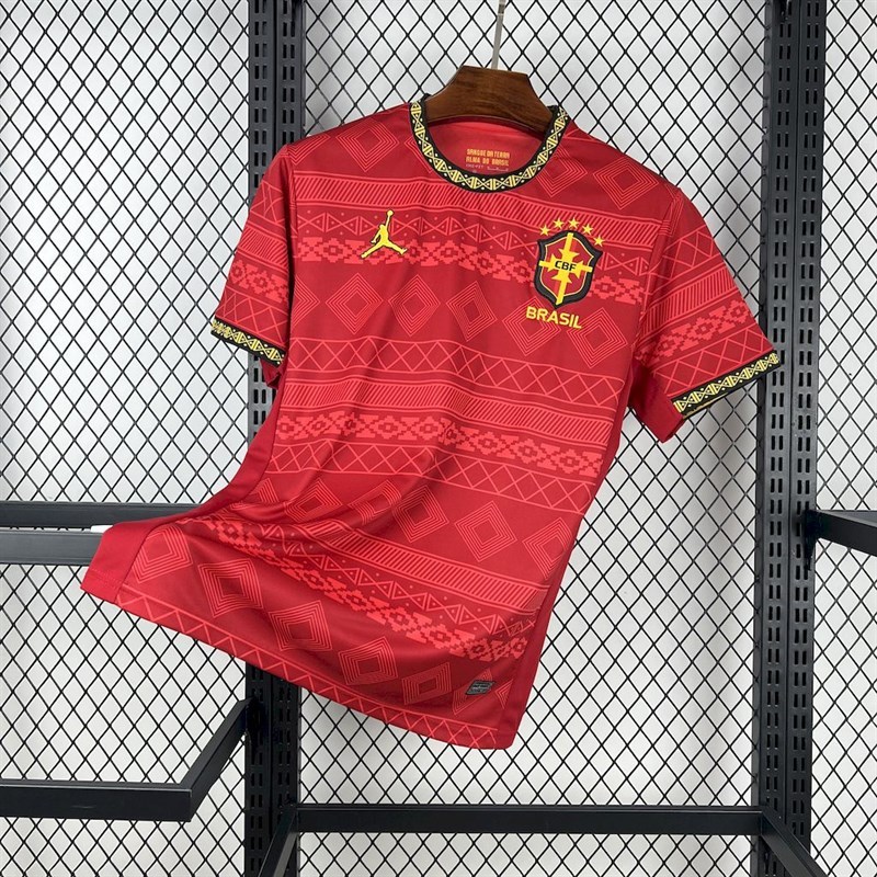 2025-26 Brazilian season Jordan red special edition Football jersey