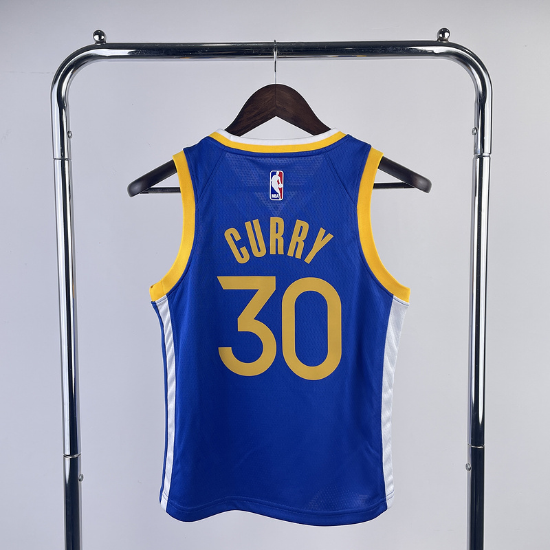 Kids 2023 NBA Golden State Warriors 30 CURRY Basketball Jersey