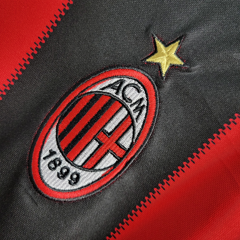 Retro 2010-11 AC Milan home IBRAHIMOVIC ZAMBROTTA KAKA MALDINI RONALDINHO BECKHAM PIRLO  Football jersey retro