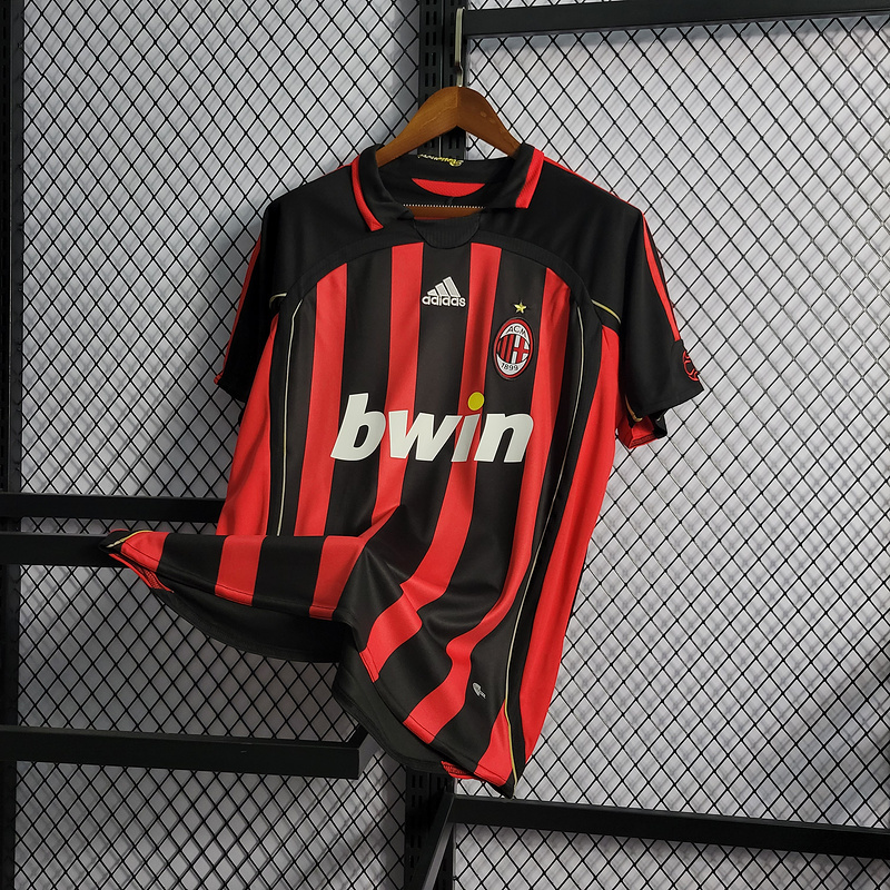 Retro 2006-07 AC Milan home MALDINI KAKA PIRLO  Football jersey retro