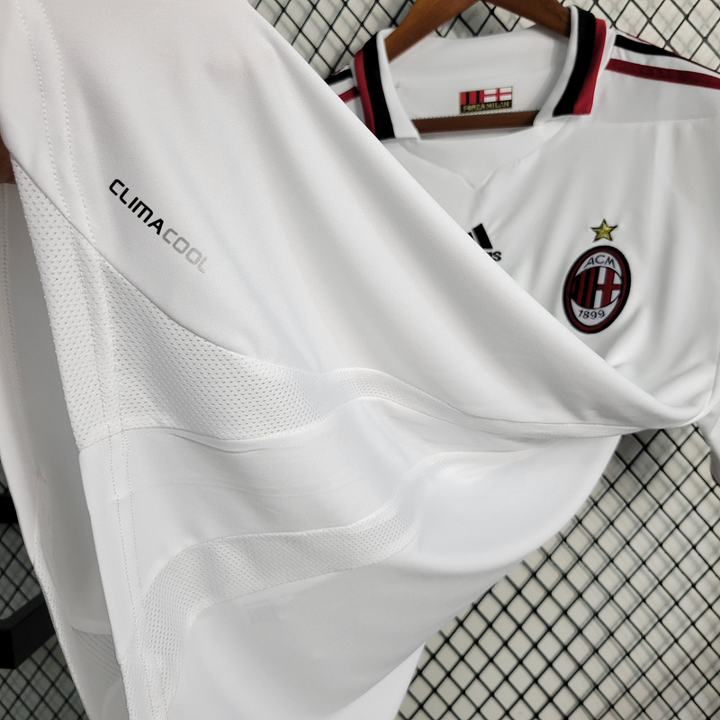 Retro 2009-10 AC Milan away ZAMBROTTA KAKA MALDINI RONALDINHO BECKHAM ELSHAARAWY PIRLO INZAGHI Football jersey retro