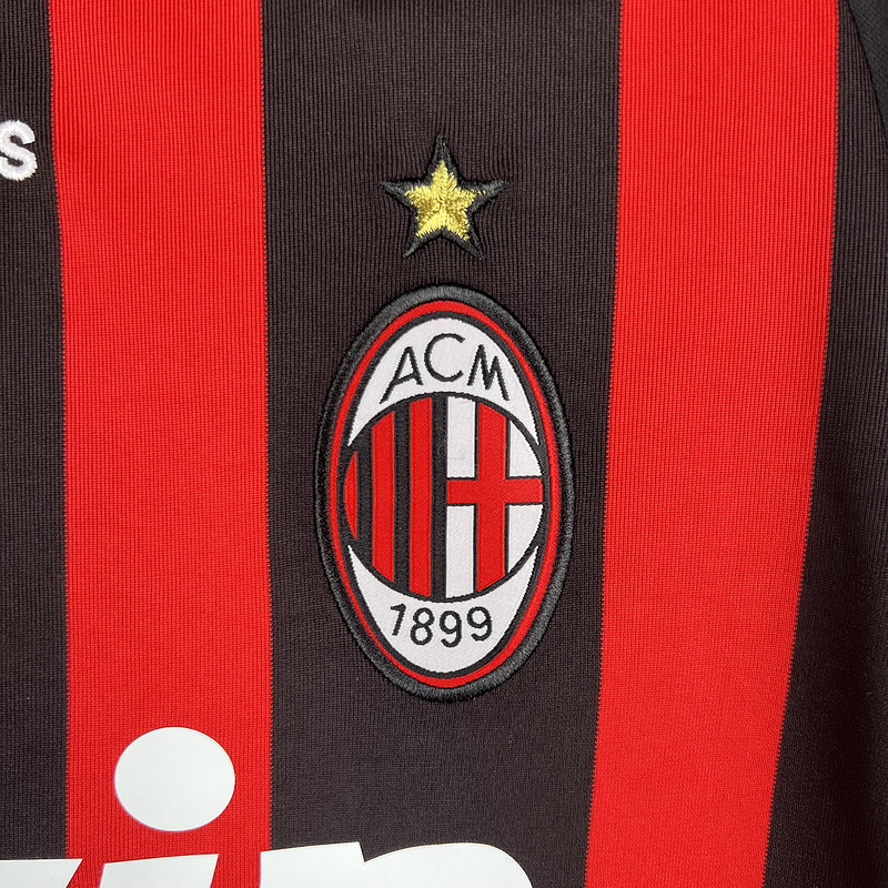 Retro 2008-09 AC Milan Home Long Sleeve Football jersey retro