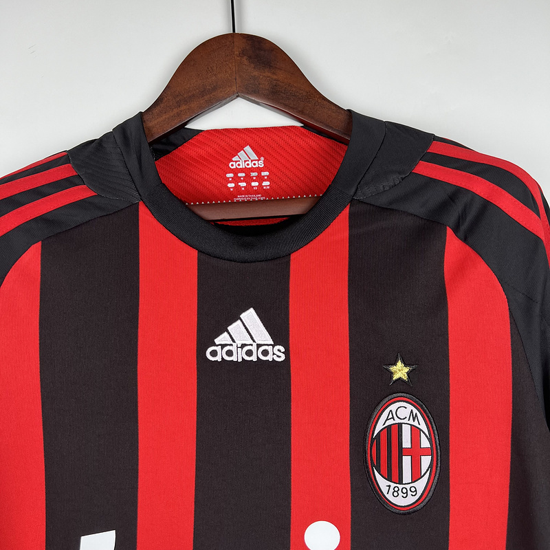 Retro 2008-09 AC Milan Home Long Sleeve Football jersey retro