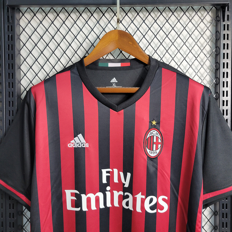 Retro 2016-17 AC Milan Home Honda Lapadula bacca Bonaventure Montolivo Football jersey retro