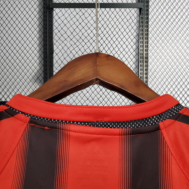 Retro 2004-05 AC Milan home KAKA MALDINI SHEVCHENKO  Football jersey retro