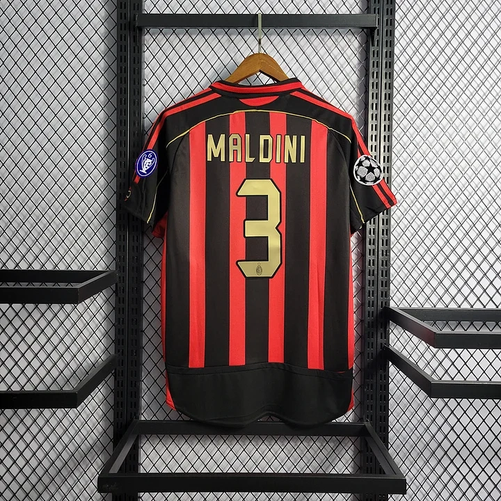 Retro 2006-07 AC Milan home MALDINI KAKA PIRLO  Football jersey retro