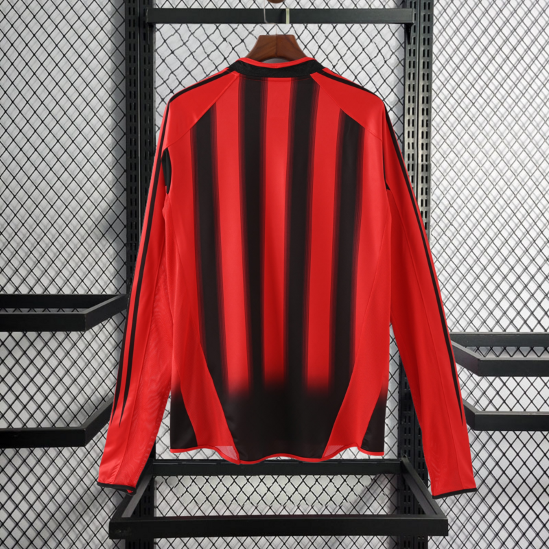 Retro 2004-05 AC Milan home KAKA MALDINI SHEVCHENKO  Football jersey retro