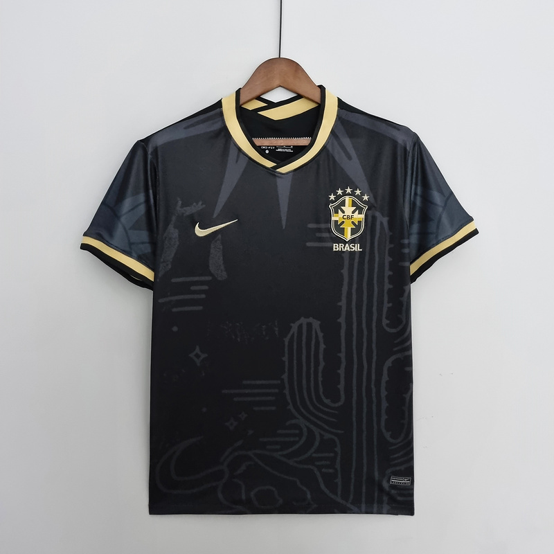 2022 Brazil Black Football jersey